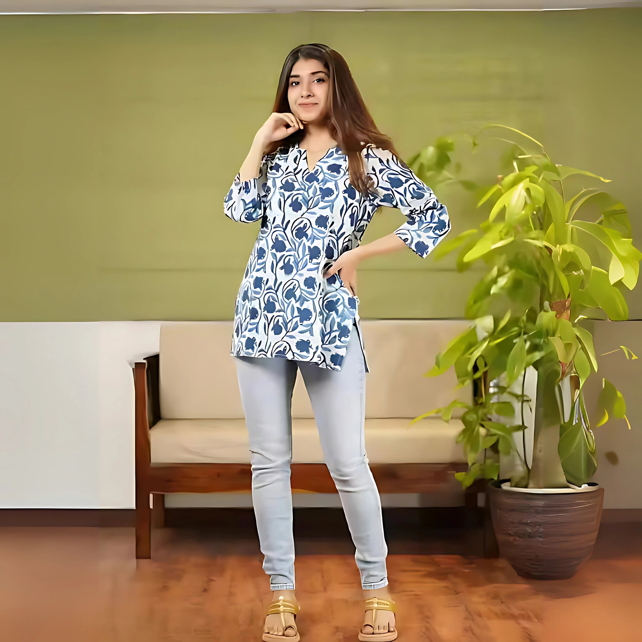 Blue Mirage – Limited Edition Short Kurti